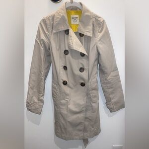 Women’s Button Down Khaki Trench Coat